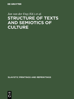 cover image of Structure of Texts and Semiotics of Culture